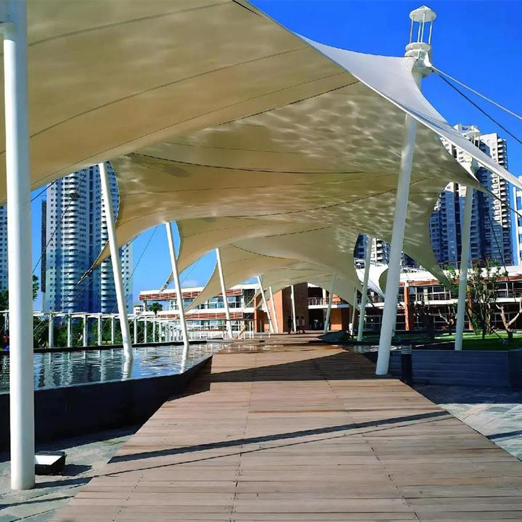 五峰膜结构景观棚