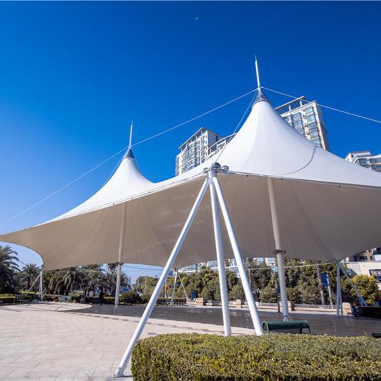 五峰膜结构景观棚