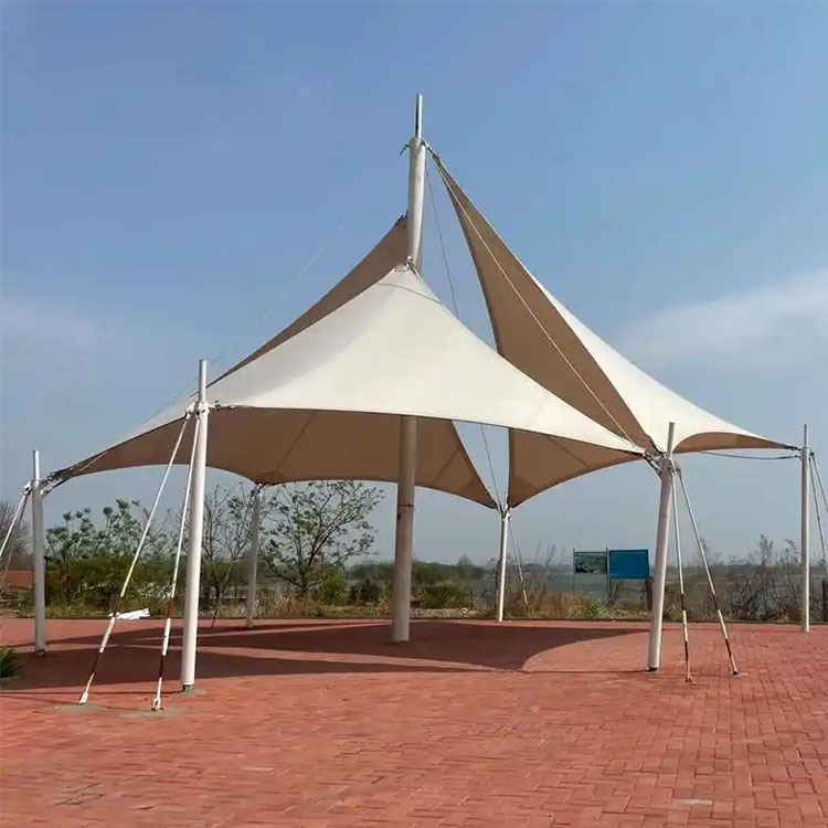 五峰膜结构景观棚