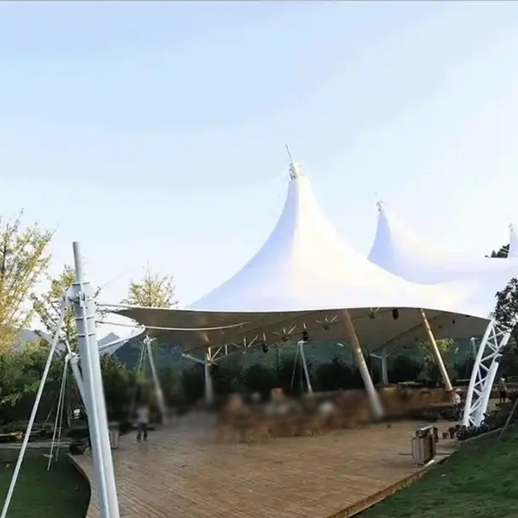 五峰膜结构景观棚