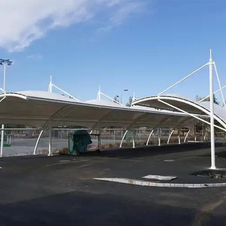 五峰膜结构电动车棚