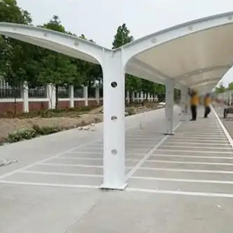 五峰膜结构电动车棚